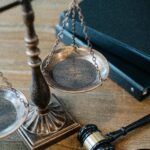 an image of the scales of justice ans a gavel